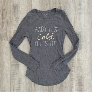 ON Thermal Graphic Longsleeve Tee - Baby It’s Cold Outside